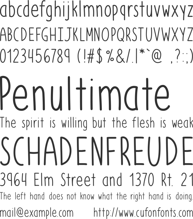 Azurite font preview