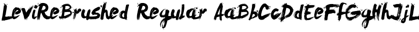 LeviReBrushed Regular font