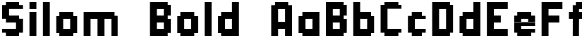Silom Bold font