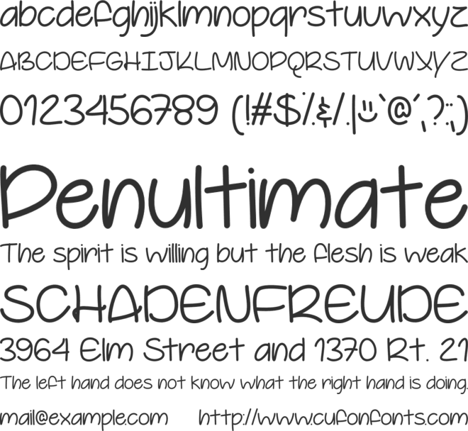 Youre So Cool font preview