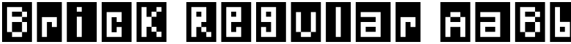 Brick Regular font
