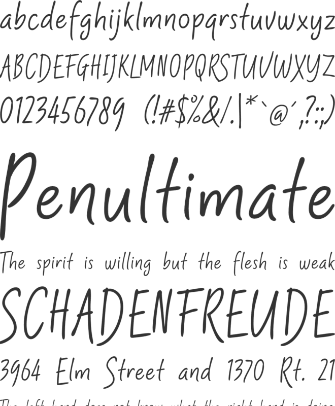 Shartoll font preview