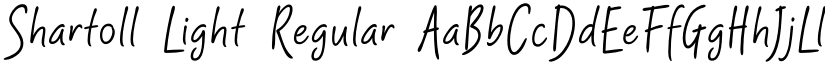 Shartoll Light Regular font