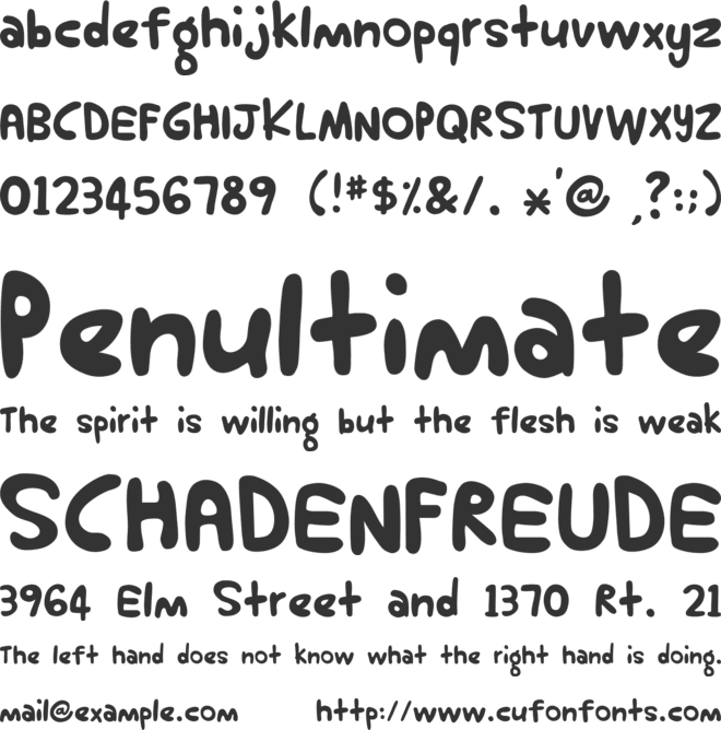 HARU BIRU 2 font preview