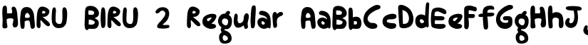 HARU BIRU 2 Regular font