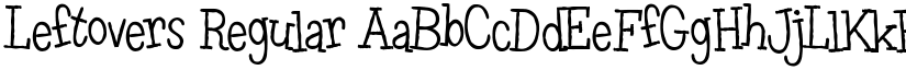 Leftovers Regular font