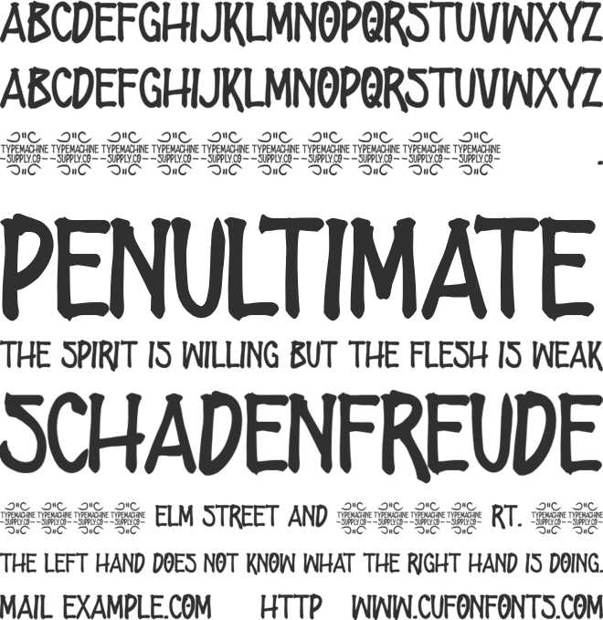 ZOMBIES STATION font preview