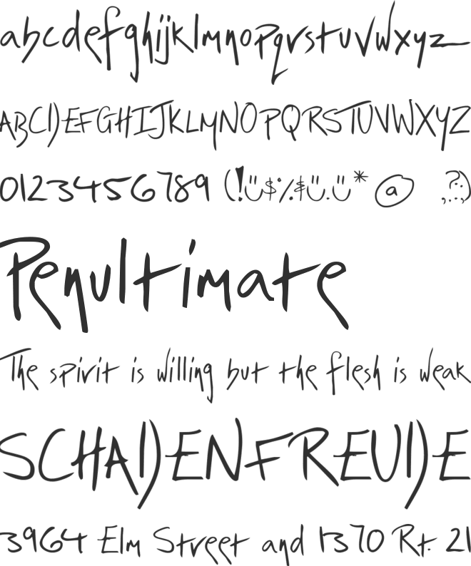 irrep font preview