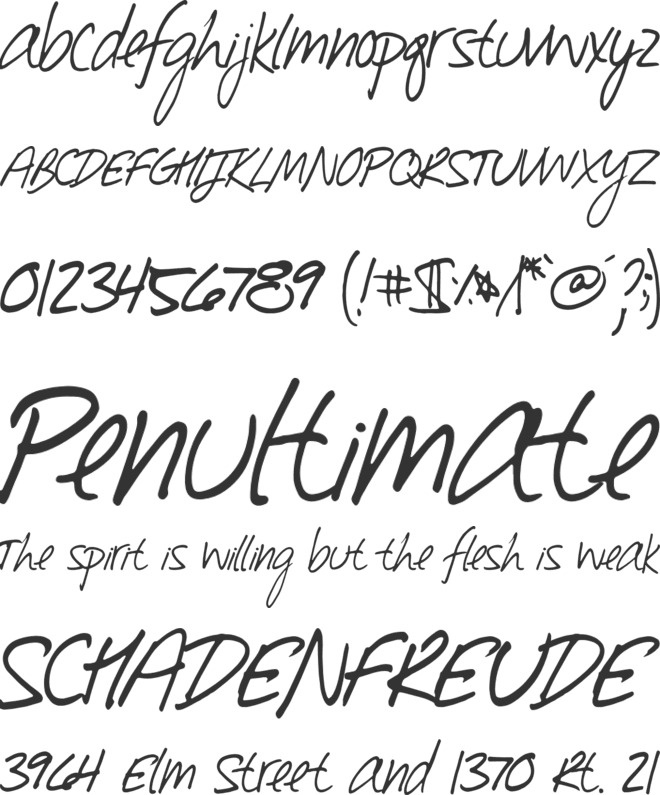Southpaw font preview