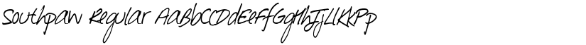 Southpaw Regular font
