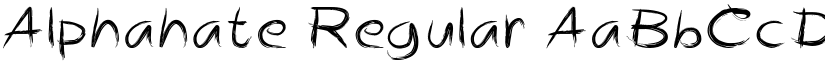 Alphahate Regular font