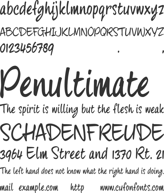 fourHand_TRIAL font preview