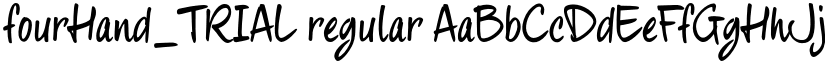 fourHand_TRIAL regular font