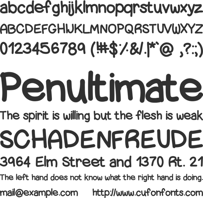 ChunkyNess font preview