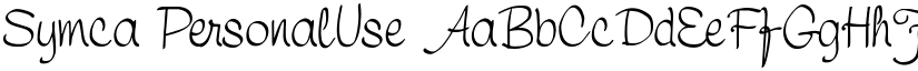 Symca PersonalUse font