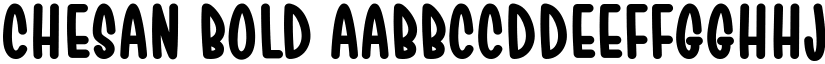 Chesan Bold font