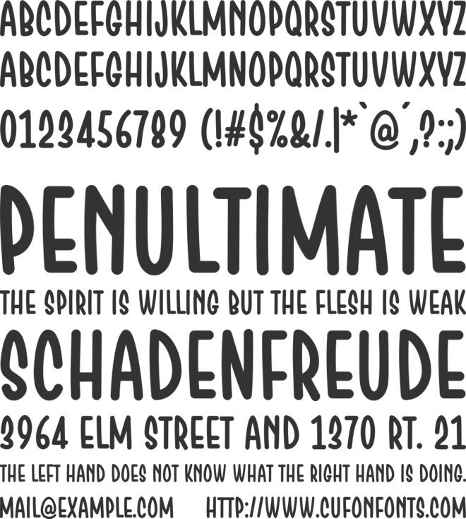 Chesan font preview