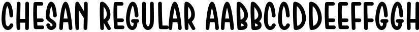 Chesan Regular font