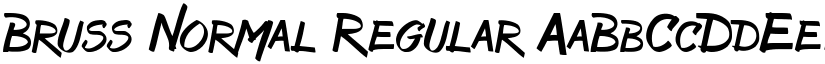Bruss Normal Regular font