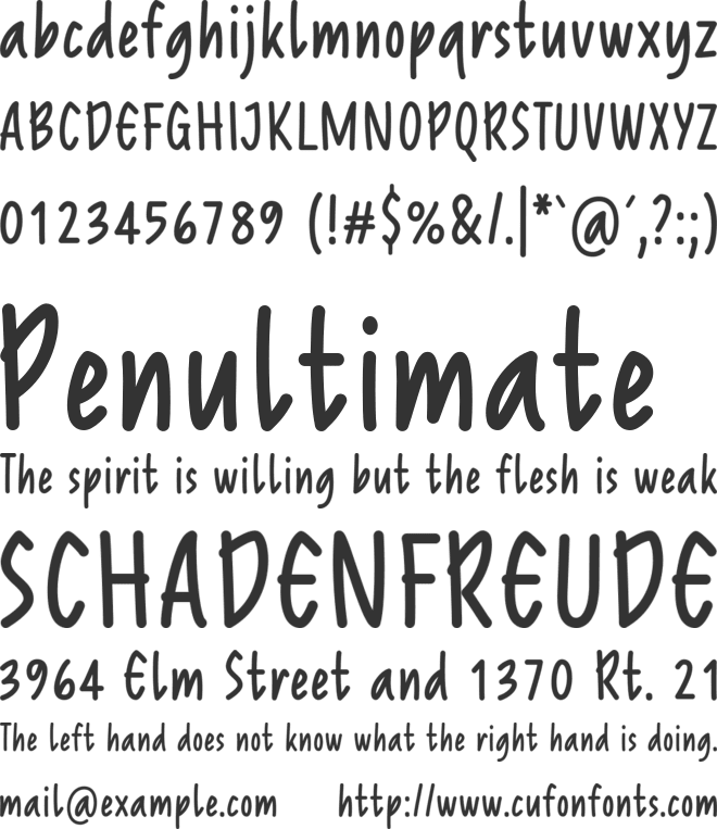 Reprineato font preview