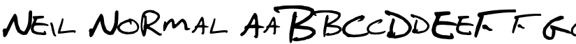 Neil Normal font