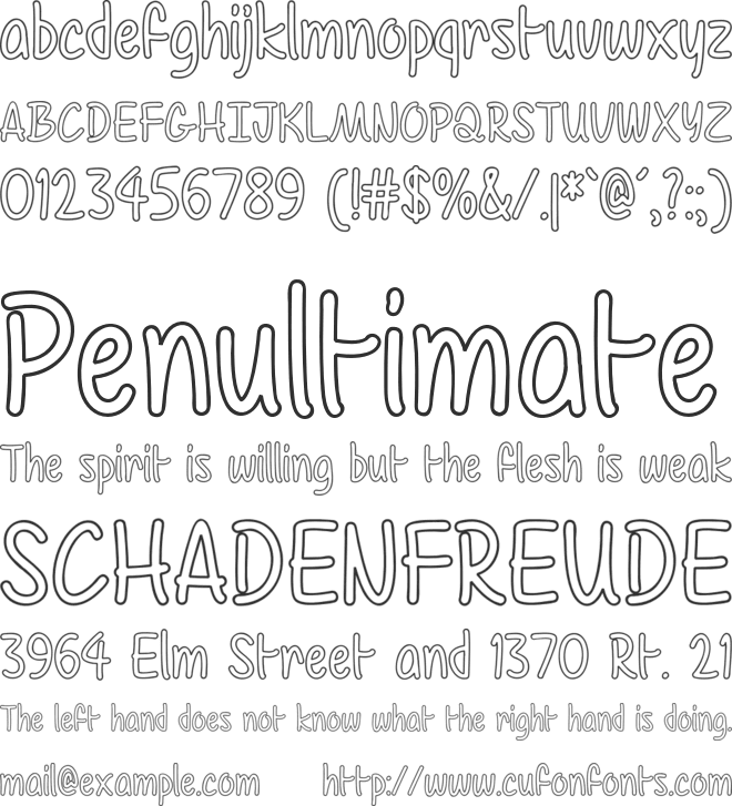 Color Time font preview