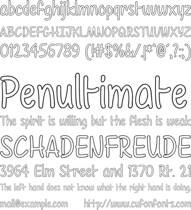 Color Time font preview