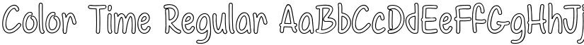 Color Time Regular font