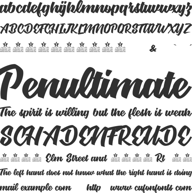 BodySoul personal Use font preview
