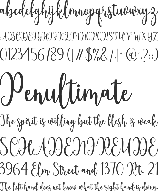 Story of Christmas font preview