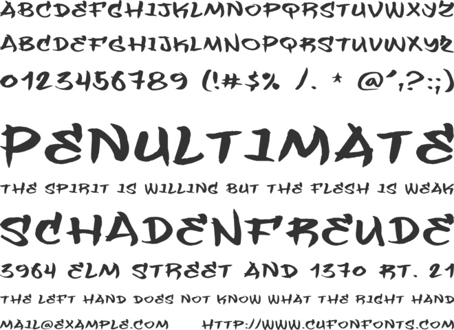 Flashit font preview