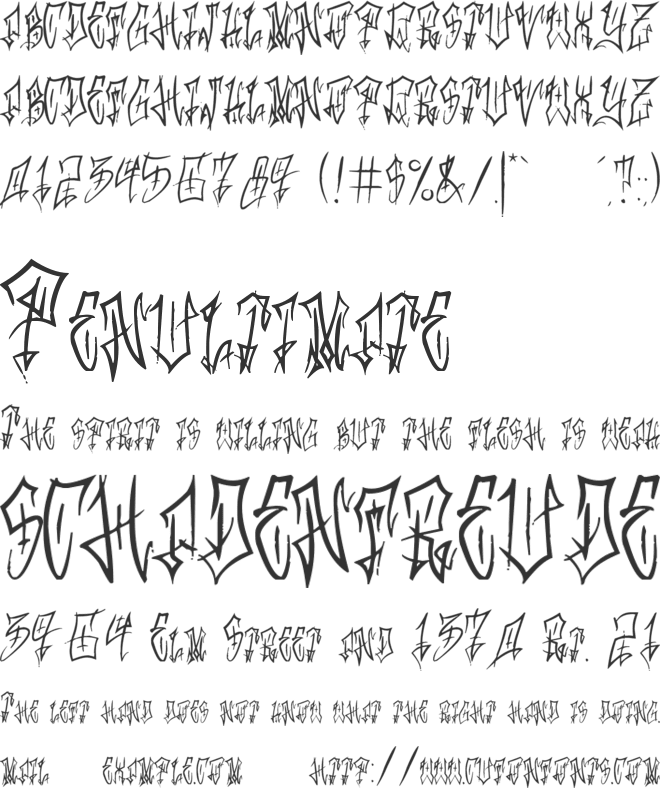 Love my tattoo font preview