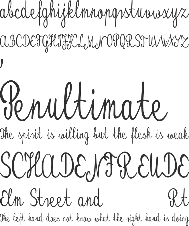 Kristaly font preview