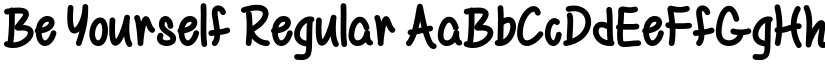 Be Yourself Regular font