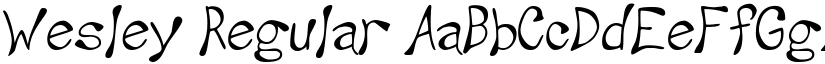 Wesley Regular font