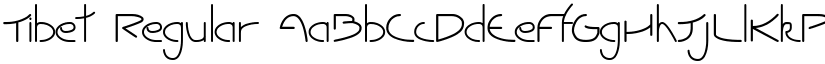 Tibet Regular font