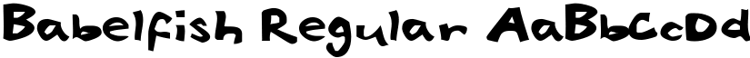 Babelfish Regular font