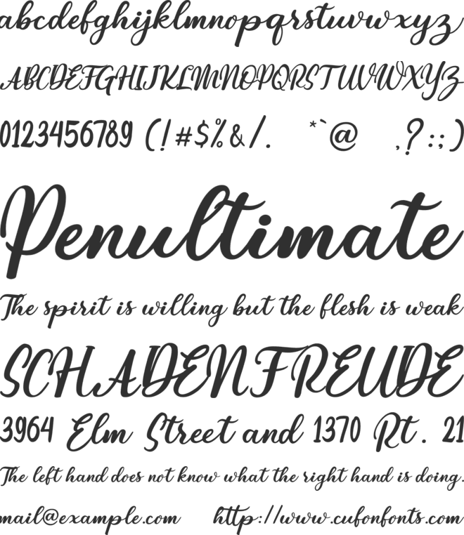 BunnyEaster font preview