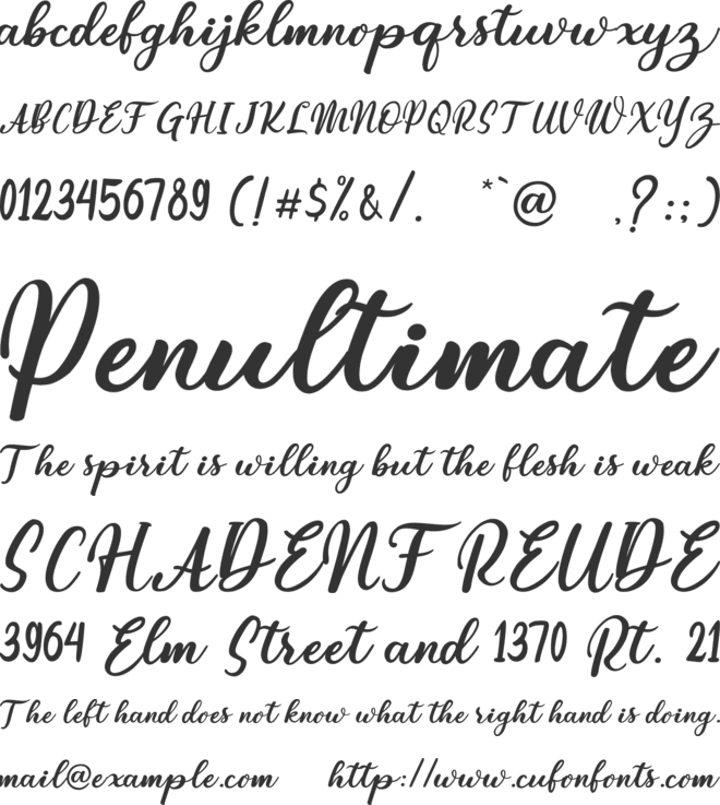 BunnyEaster font preview