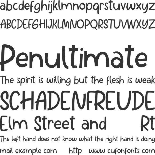Pinatta font preview