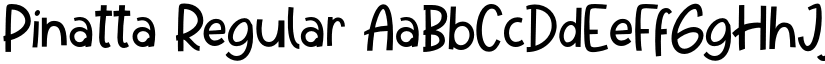 Pinatta Regular font