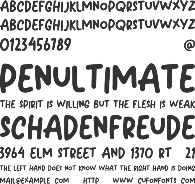 Blue Cirrus font preview