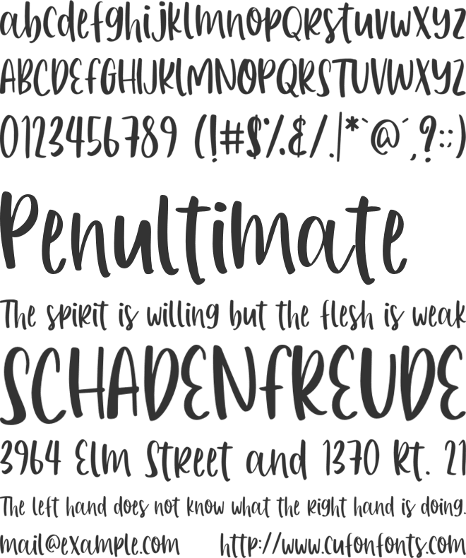 Riveria font preview