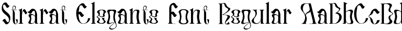 Strarat Elegante Font font download