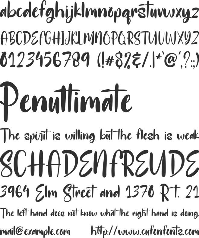 Saturday Hustle FREE PERSONAL font preview