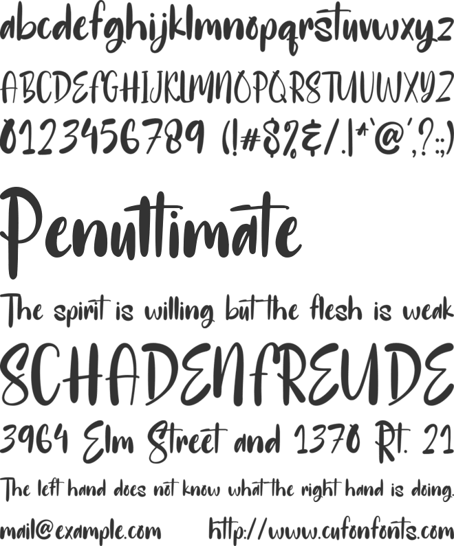 Saturday Hustle FREE PERSONAL font preview