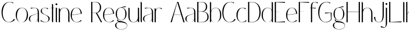 Coastine Regular font