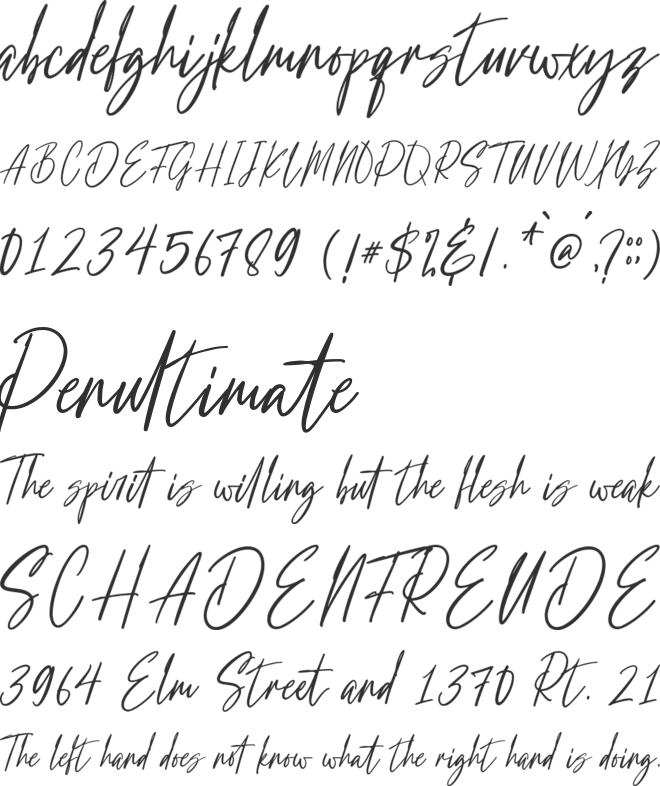 Plutoin Baff Free Personal Use font preview