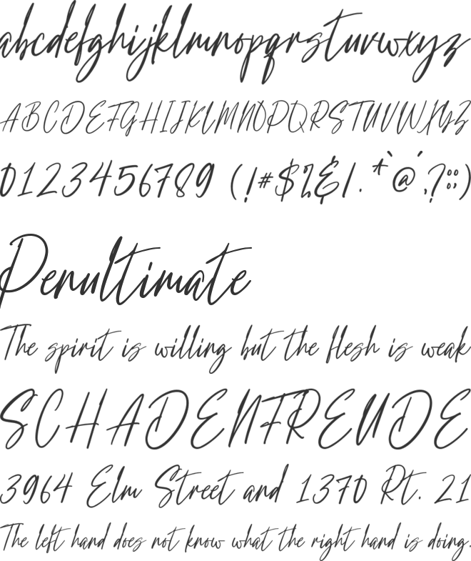 Plutoin Baff Free Personal Use font preview