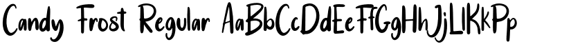 Candy Frost Regular font